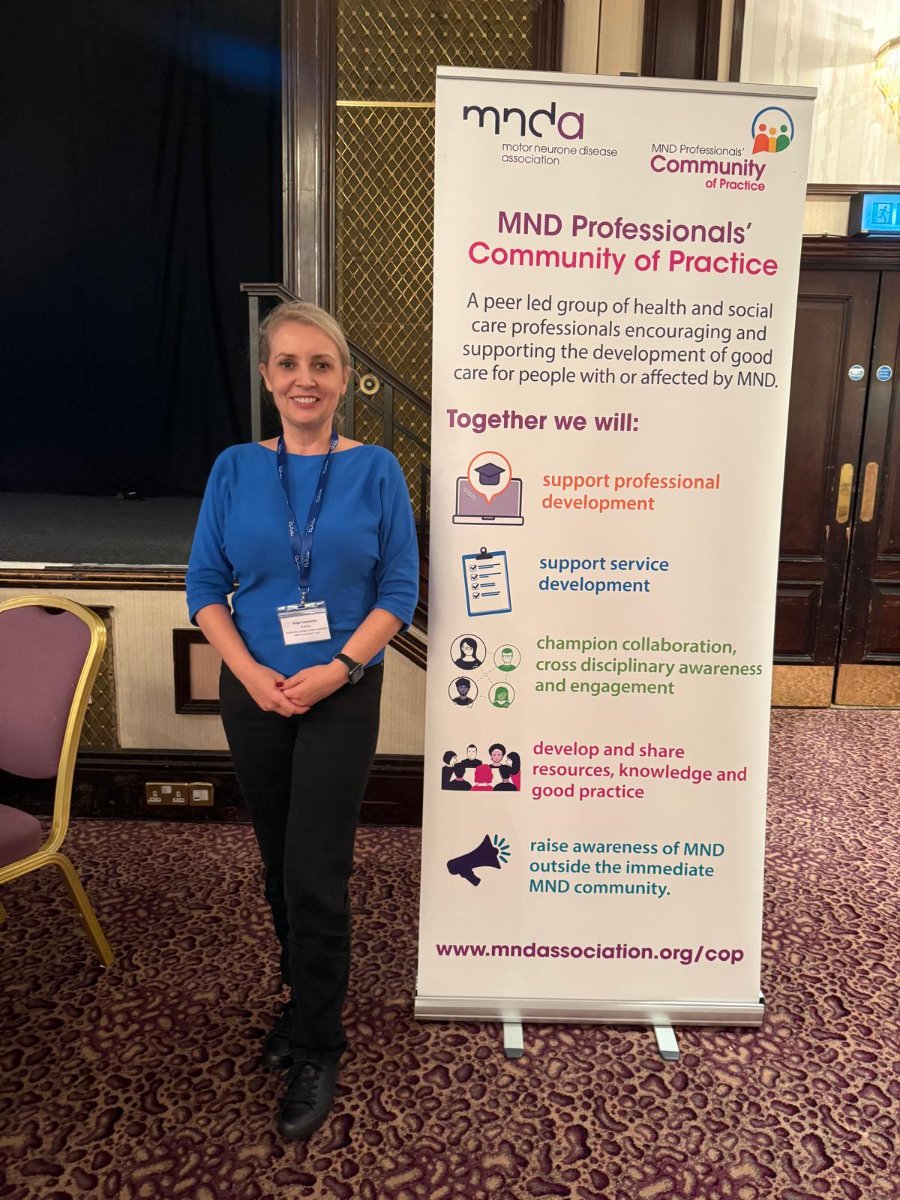Kinga at the MND Professionals' Community of Practice